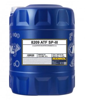 Трансмиссионное масло MANNOL 8209 ATF SP-III, 20л