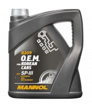 Трансмиссионное масло MANNOL 8209 ATF SP-III, 4л