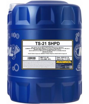 Моторное масло MANNOL 7121 TS-21 SHPD 10W-30, 20л