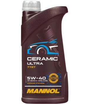 Моторное масло MANNOL 7727 CERAMIC ULTRA 5W-40, 1л