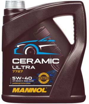 Моторное масло MANNOL 7727 CERAMIC ULTRA 5W-40, 4л