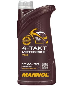Моторное масло MANNOL 7813 4-TAKT MOTORBIKE 10W-30, 1л