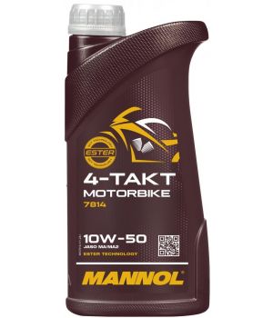 Моторное масло MANNOL 7814 4-TAKT MOTORBIKE 10W-50, 1л