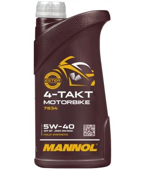 Моторное масло MANNOL 7834 4-TAKT MOTORBIKE 5W-40, 1л