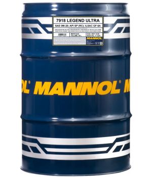 Моторное масло MANNOL 7918 LEGEND ULTRA 0W-20, 60л