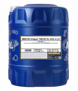 Трансмиссионное масло MANNOL 8109 UNIGEAR 75W-80, 20л
