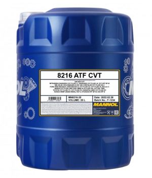 Трансмиссионное масло MANNOL 8216 ATF CVT, 20л