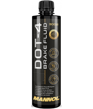 Тормозная жидкость MANNOL 3002 DOT-4, 450мл