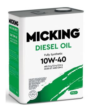 Моторное масло MICKING Diesel Oil PRO1 10W-40 CJ-4/CI-4/CH-4, 4л