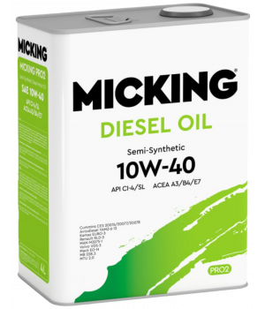 Моторное масло MICKING Diesel Oil PRO2 10W-40 CI-4/SL, 4л