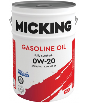 Моторное масло MICKING Gasoline Oil MG1 0W-20 SP/RC, 20л