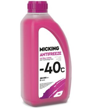 Антифриз готовый MICKING ANTIFREEZE ULTRA COOL OAT Technology G12+ -40C (pink), 1кг