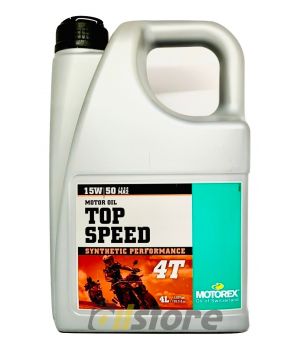 Моторное масло MOTOREX TOP SPEED 4T 15W-50 JASO MA2, 4л