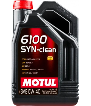 Моторное масло MOTUL 6100 SYN-clean 5W-40, 5л