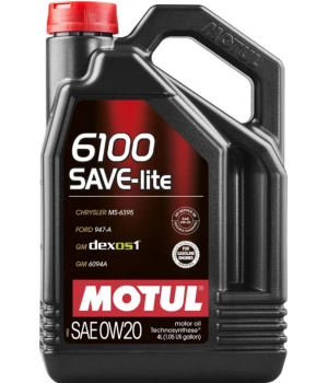 Моторное масло Motul 6100 SAVE-lite 0W-20, 4л