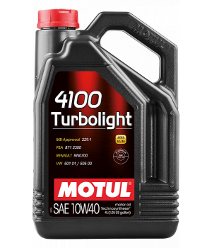 Моторное масло MOTUL 4100 Turbolight 10W-40, 4л