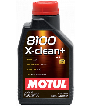 Моторное масло MOTUL 8100 X-clean+ 5W-30, 1л