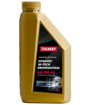 Моторное масло Oilway Dynamic Hi-Tech Professional 0W-40, 1л