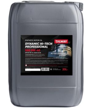 Моторное масло Oilway Dynamic Hi-Tech Professional 0W-40, 20л