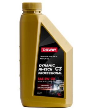 Моторное масло Oilway Dynamic Hi-Tech Professional C3 5W-30, 1л