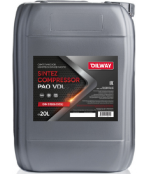 Компрессорное масло Oilway Sintez Compressor PAO VDL 46, 20л