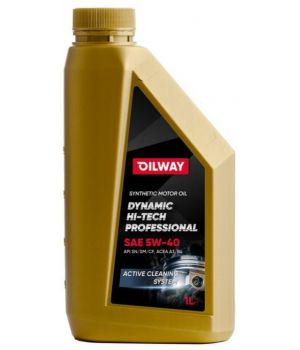 Моторное масло Oilway Dynamic Hi-Tech Professional 5W-40, 1л