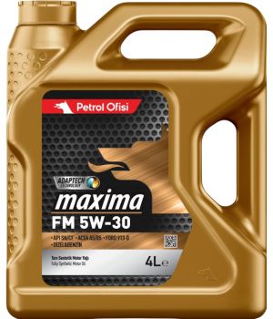 Моторное масло Petrol Ofisi MAXIMA FM 5W-30, 4л
