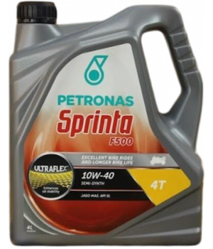 Моторное масло Petronas Sprinta F500 4T 10W-40, 4л
