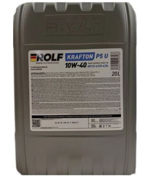 Моторное масло ROLF KRAFTON P5 U 10W-40 (пластик), 20л