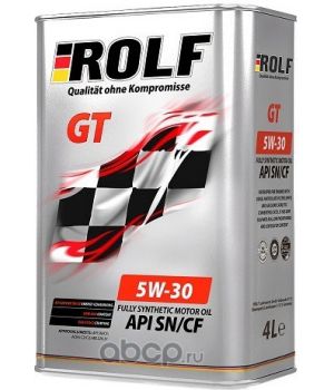 Моторное масло ROLF GT 5W-30 API SN/CF, 4л