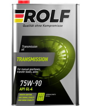 Трансмиссионное масло ROLF Transmission 75W-90 API GL-4, 1л