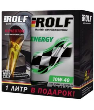 Моторное масло ROLF ENERGY 10W-40 API SL/CF, 5л «4л+1л»