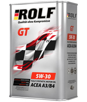 Моторное масло ROLF GT 5W-30 ACEA A3/B4, 4л