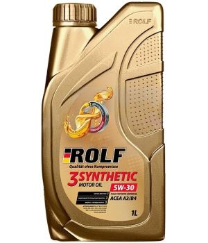 Моторное масло ROLF 3-SYNTHETIC 5W-30 ACEA A3/B4, 1л