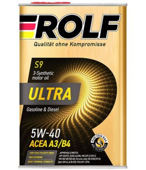 Моторное масло ROLF ULTRA 5W-40 ACEA A3/B4 API SP, 4л