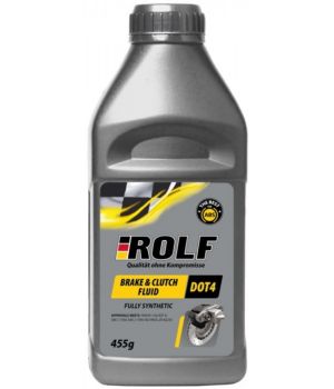 Тормозная жидкость ROLF BRAKE & CLUTCH FLUID DOT-4, 455гр