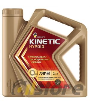 Трансмиссионное масло Роснефть RN Kinetic Hypoid 75W-90, 4л