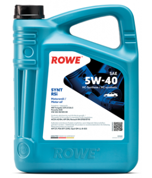 Моторное масло ROWE HIGHTEC SYNT RSi 5W-40, 4л