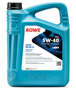 Моторное масло ROWE HIGHTEC SYNT RS HC-D 5W-40, 5л