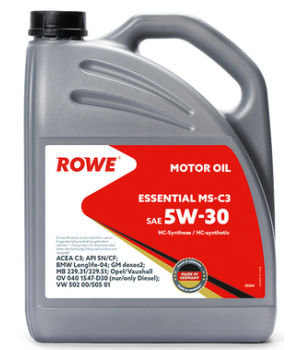 Моторное масло ROWE ESSENTIAL 5W-30 MS-C3, 4л