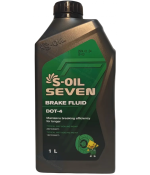 Тормозная жидкость S-OIL SEVEN BRAKE FLUID DOT 4, 1л