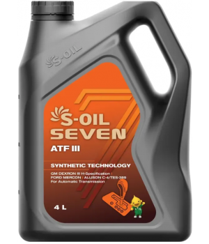 Трансмиссионное масло S-OIL SEVEN ATF III​​​​​​​, 4л