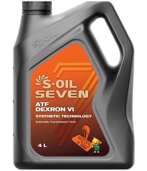 Трансмиссионное масло S-OIL SEVEN ATF DEXRON VI​​​​​​​, 4л