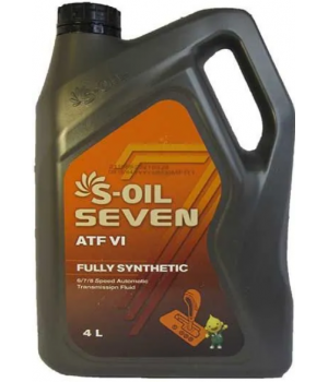 Трансмиссионное масло S-OIL SEVEN ATF VI FULLY SYNTHETIC​​​​​​​, 4л