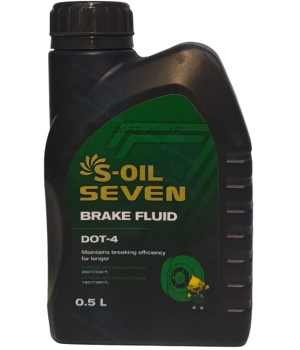 Тормозная жидкость S-OIL SEVEN BRAKE FLUID DOT 4, 500мл