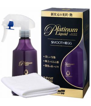 Покрытие для кузова покрытого жидким стеклом Soft99 Smooth Egg Platinum Liquid, 230мл