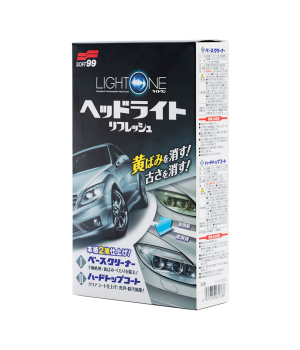 Покрытие для фар и прозрач. пластика Soft99 Light One, 50+8 мл