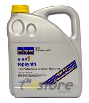 Моторное масло SRS VIVA 1 topsynth 5W-40, 4л