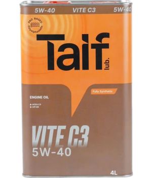 Моторное масло TAIF VITE C3 5W-40, 4л