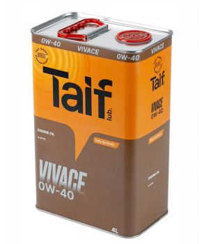 Моторное масло TAIF VIVACE 0W-40, 4л
